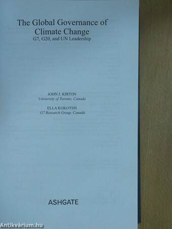 The Global Governance of Climate Change (dedikált példány)