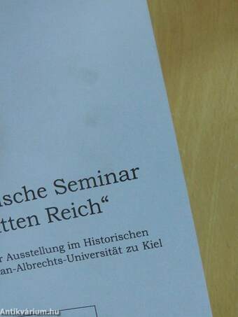 Das Historische Seminar im "Dritten Reich"