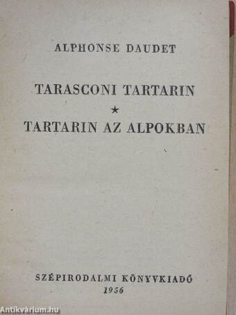 Tarasconi Tartarin/Tartarin az Alpokban