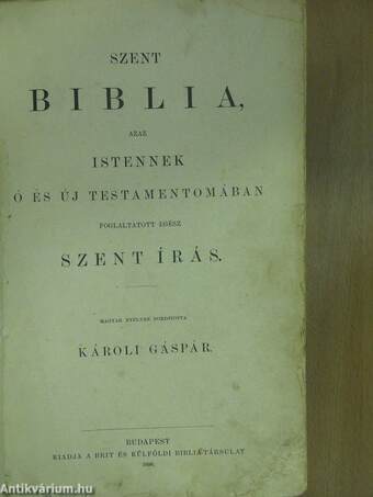 Szent Biblia