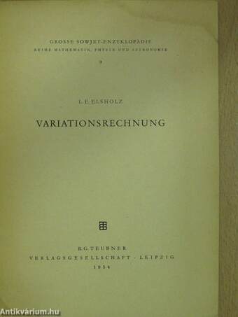 Variationsrechnung