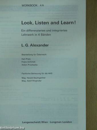 Look, Listen and Learn! - Workbook 4A - Part II.