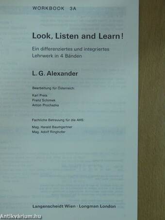 Look, Listen and Learn! - Workbook 3A - Part II.