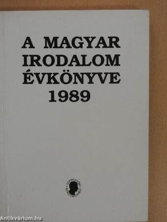 A Magyar Irodalom Évkönyve 1989