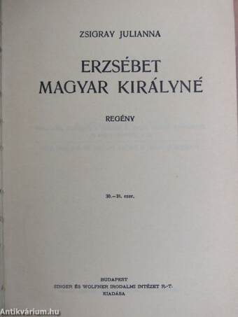 Erzsébet magyar királyné