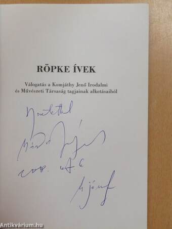 Röpke Ívek 2007 (dedikált példány)