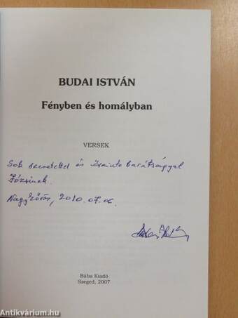 Fényben és homályban (dedikált példány)