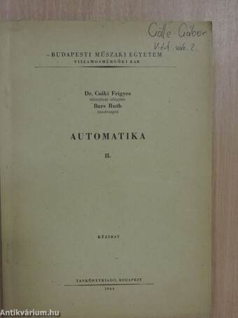 Automatika II.