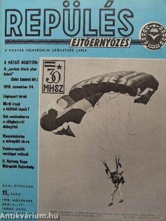 Repülés-ejtőernyőzés 1978. november