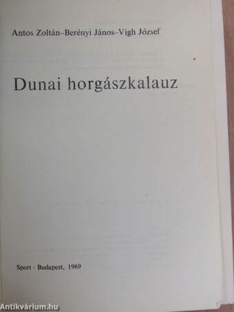 Dunai horgászkalauz