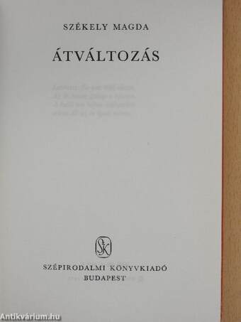 Átváltozás