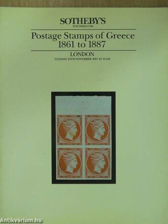 Sotheby's Postage Stamps of Greece 1861 to 1887