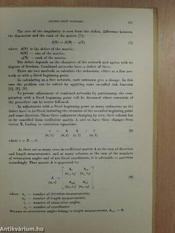 Adjustment of Horizontal Control Point Networks by Partitioning