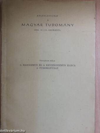 A marxizmus és a revizionizmus harca a tudományban