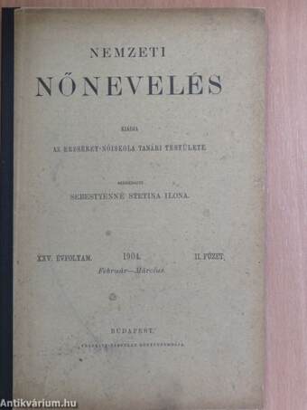 Nemzeti Nőnevelés 1904. február-március