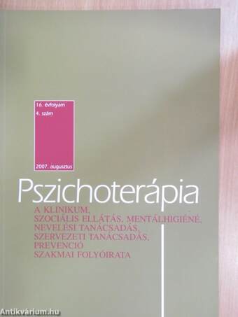 Pszichoterápia 2007. augusztus