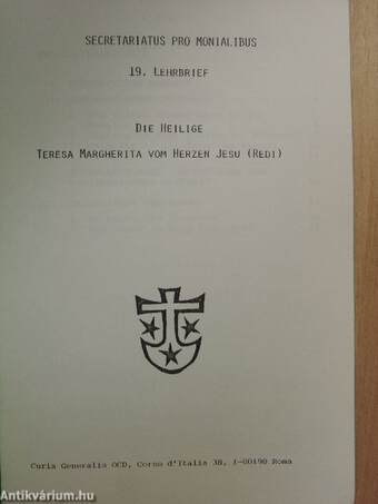 Die Heilige Teresa Margherita vom Herzen Jesu (Redi)