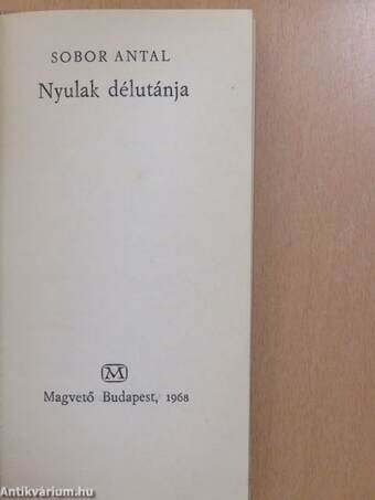 Nyulak délutánja (dedikált példány)