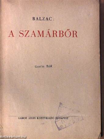 A szamárbőr