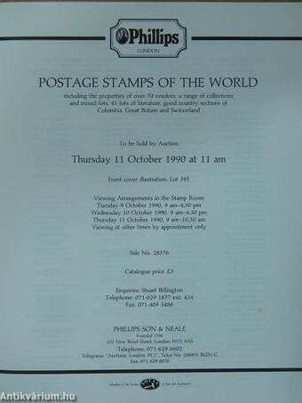 Postage Stamps of the World 11 October 1990