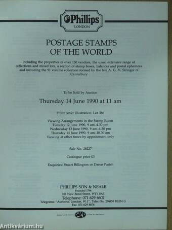 Postage Stamps of the World 14 June 1990