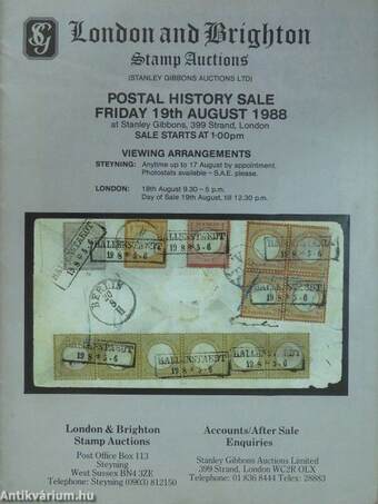 London and Brighton Stamp Auctions Postal History Sale
