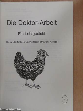 Die Doktor-Arbeit (dedikált példány)