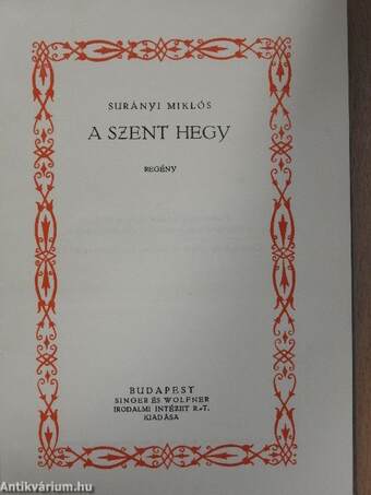 A szent hegy/A mágus