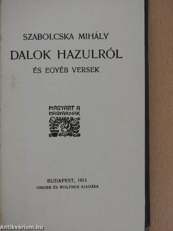 Dalok hazulról