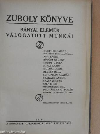 Zuboly könyve