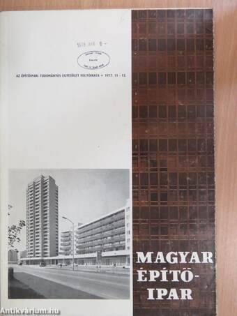 Magyar Építőipar 1977/11-12.