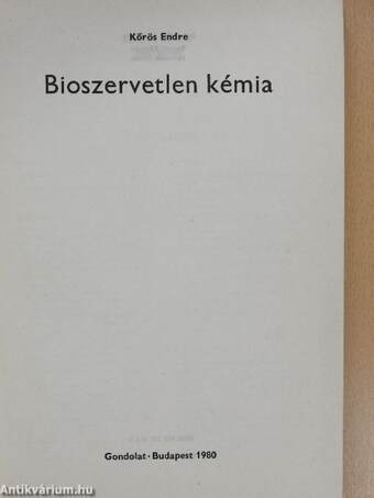 Bioszervetlen kémia