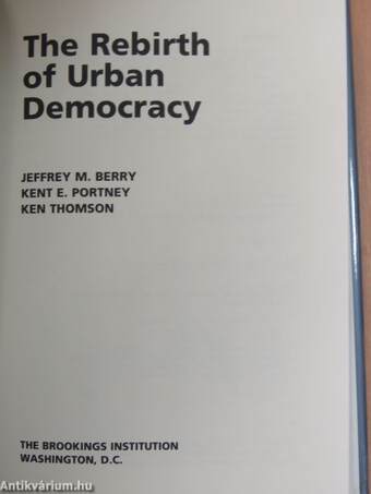 The Rebirth of Urban Democracy