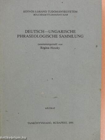 Deutsch-Ungarische phraseologische sammlung