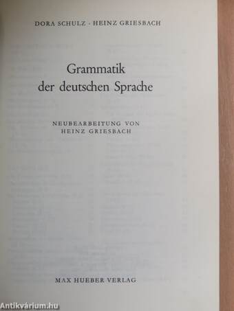 Grammatik der deutschen Sprache