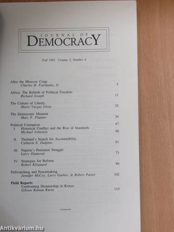 Journal of Democracy Fall 1991