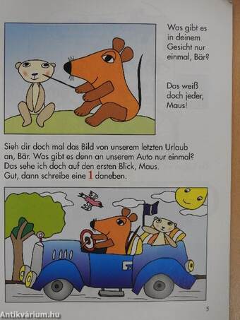 Von 1-10 mit Maus + Bär