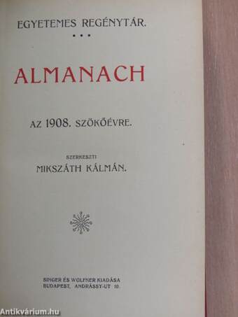 Almanach az 1908. szökőévre