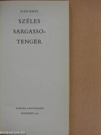 Széles Sargasso-tenger