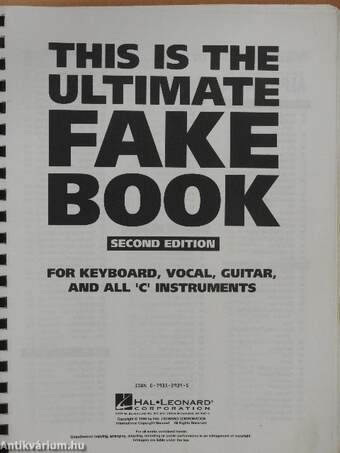 This is the Ultimate Fake Book with over 1200 songs