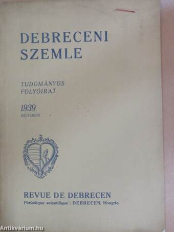 Debreceni Szemle 1939. december