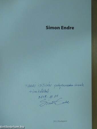 Simon Endre (dedikált, számozott példány)