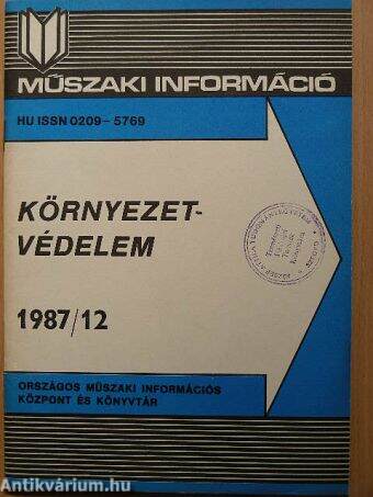 Környezetvédelem 1987/12.