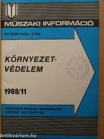 Környezetvédelem 1988/11.