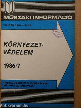 Környezetvédelem 1986/7.