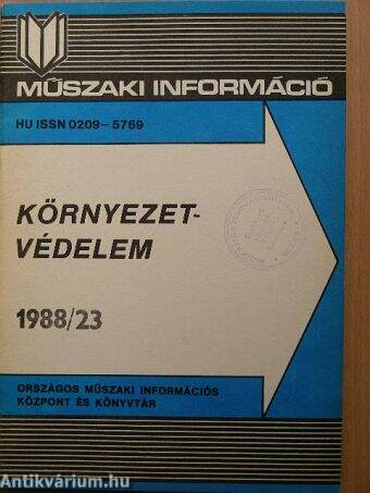 Környezetvédelem 1988/23.