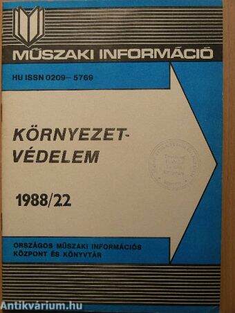 Környezetvédelem 1988/22.