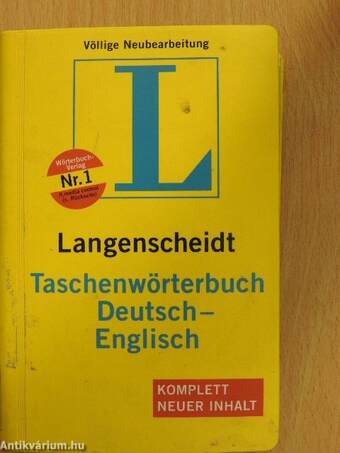 Langenscheidt Taschenwörterbuch Deutsch-Englisch