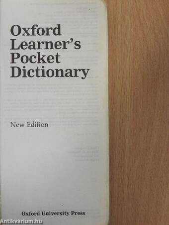 Oxford learner's pocket dictionary