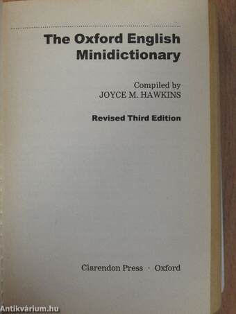 The Oxford English Minidictionary